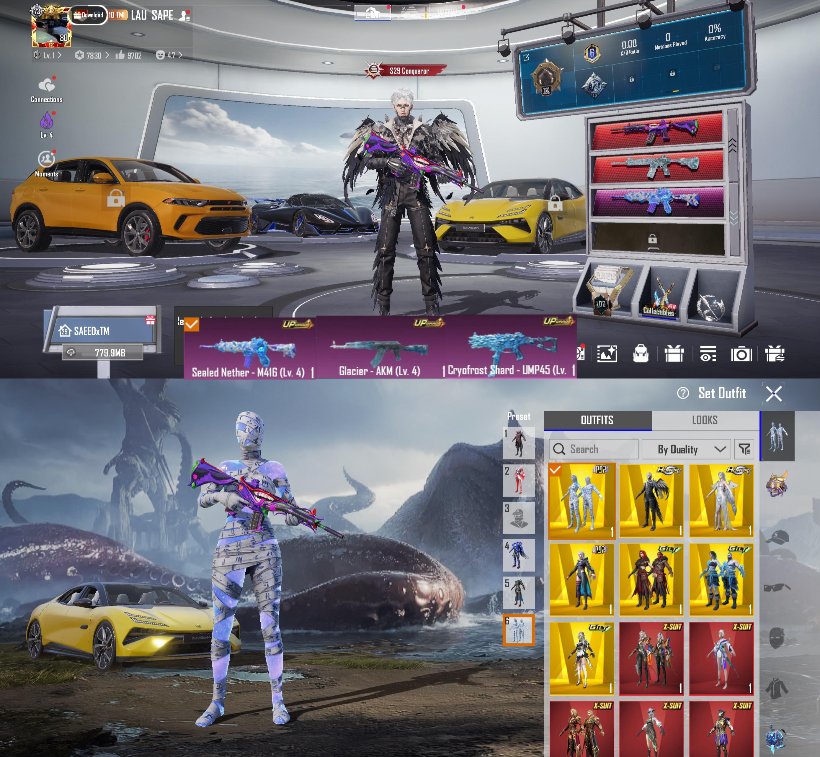 Multiple X-Suits & M416 Lab Account - Image 1