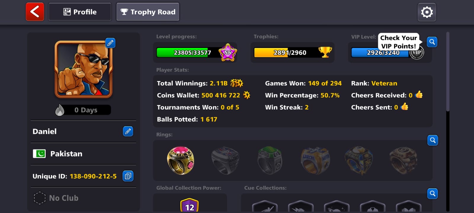 8 Ball Pool Veteran Level 56 - Image 1