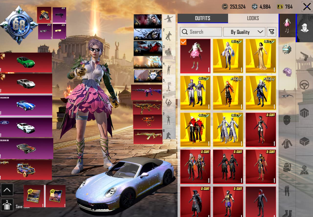 DROP CAR + LOADED INVENTORY + 5X SPORTS CARS | FOREST ELF RARE | XSUIT KILL MSG | 141 SINGLE MYTHICS | 09X ULTIMATES | 4X LOOT CRATES + 16+ KILL MSGS | SAND GLOVES OPENED