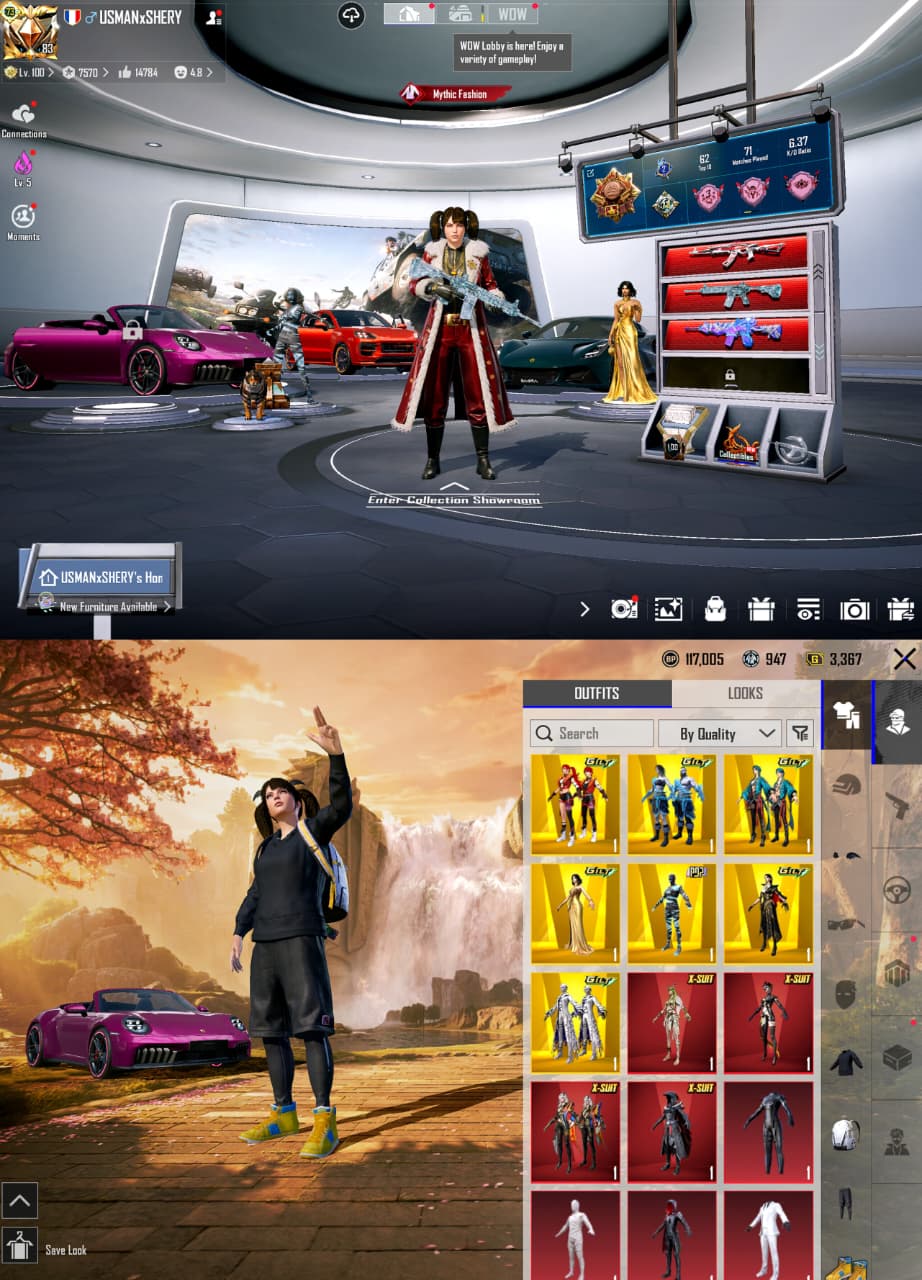 CHEAPEST 73 COLLECTION | XSUIT KILL MSG | 200 SINGLE MYTHICS | 12X ULTIMATES | 3X SPORTS CARS | 52X LABS 3X LOOT CRATES + 16X KILL MSGS | SOME TDM SETS | S4,A17,A18 FACES + S4,S5,A8 HAIRS + S7 BEARD UNLOCKED