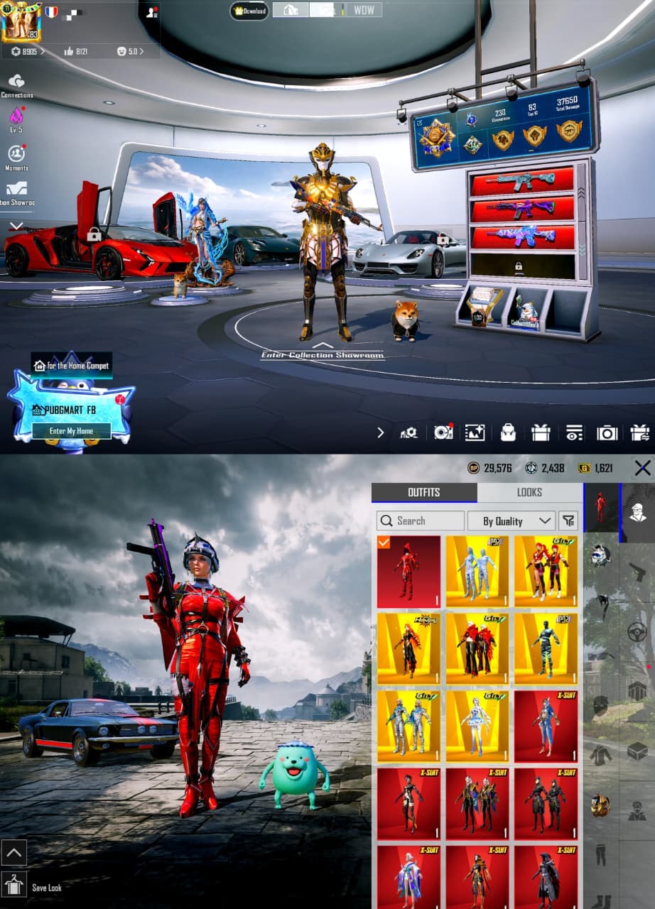 LEVEL 71 COLLECTION | PHARAOH X-SUIT (LVL 5) | 48X LAB GUNS | 5X LOOT CRATES & 13X KILL MESSAGES | 8X ULTIMATES | S4 FACE