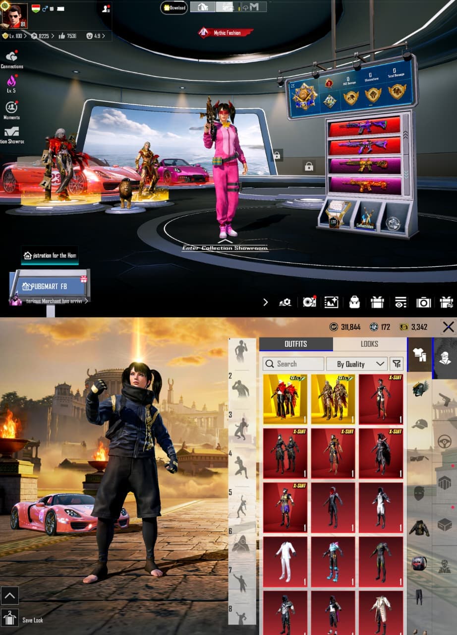 🔥 LEVEL 70 COLLECTION ACCT! 64X LAB GUNS (DUO MAX + 18 KILL MESSAGES), 5X X-SUITS & 3X SPORTS CARS + DROP CAR! 👑
