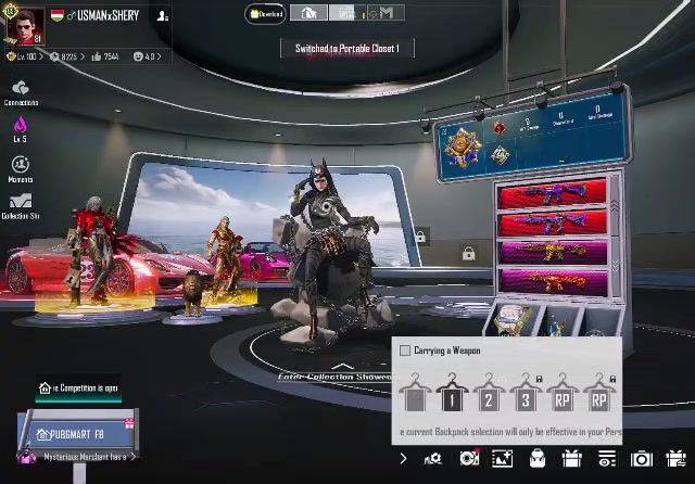 🏆 LVL 70 COLLECTION | 5X X-SUITS | 64X LAB GUNS (DUO MAX M4 + 18 MSG) | 2X ULTIMATES | PORSCHE DROP CAR 🏎️