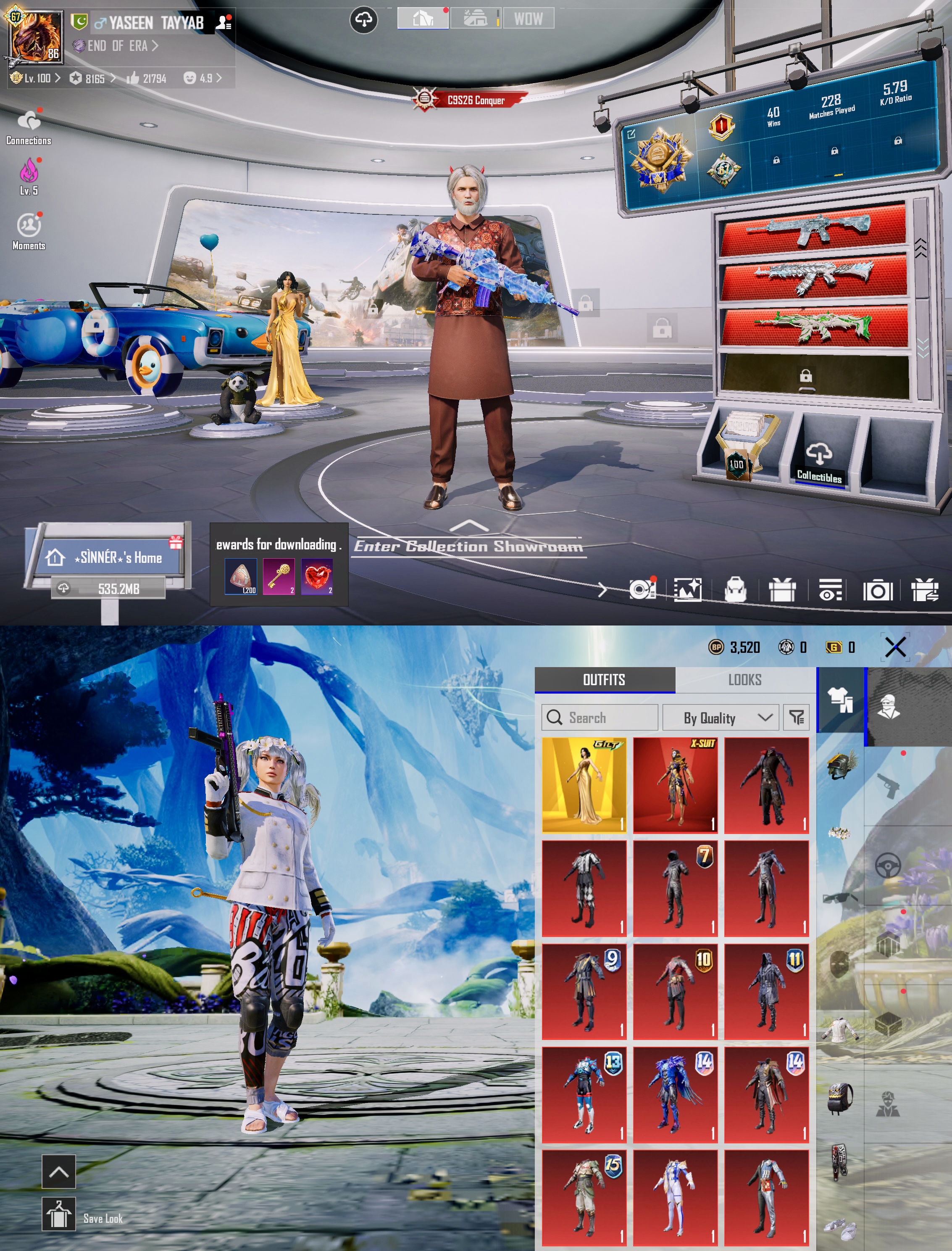 VINTAGE OLD INVENTORY ACCOUNT | 4X MAX LOOT CRATE WEAPONS | ALL FACES, HAIR & BEARD UNLOCKED